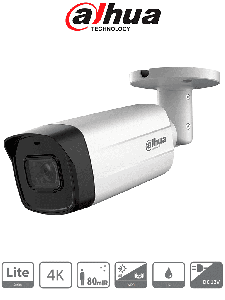 DAHUA DH-HAC-HFW1801TMN-I8-A-S3 - Camara Bullet 4K/ Tecnología Super Adapt/ Lente de 2.8 mm con Apertura Hasta 106 Grados/ IR Inteligente de Hasta 80 Mts/ WDR Real de 120 dB/ Soporta: CVI/TVI/AHD/CVBS/ IP67/ Metálica/