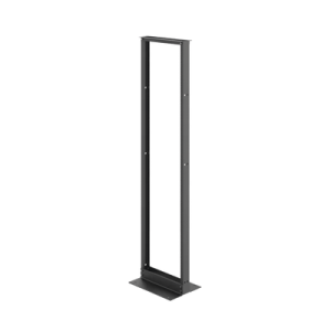 Rack Abierto de 2 Postes Estándar de 19 in / 45U / 2.13 m (7 ft) de Altura / Aluminio 6063-T6 / Rieles Roscados 12-24 UNC / Patrón EIA Universal / Negro RAL 9005