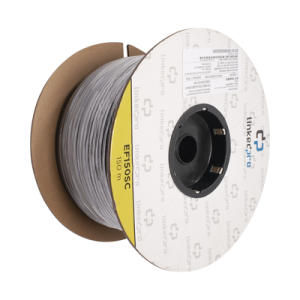 Carrete de Fibra Óptica Monomodo con Conectores SC-SC Duplex, Reforzada con Kevlar, de 150 Metros (492.13 Pies), Para Instalaciones Subterráneas por Tubería
