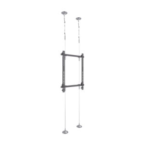 Montaje Cableado de Acero| Suelo a Techo| Capacidad Máx. de Carga 30kg| Para Pantallas de 32" ~ 75"| VESA 400 x 600