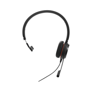 Jabra Evolve 30 Mono con conexión USB / 3.5mm, micrófono con cancelación de ruido y controlador en el cable con botones e indicadores LED (5393-829-309)