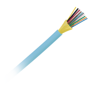 Cable de Fibra Óptica de 12 Hilos, Multimodo OM4 50/125 Optimizada, Interior, Tight Buffer 900um, No Conductiva (Dieléctrica), OFNP (Plenum), Precio Por Metro