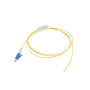 Pigtail de Fibra Óptica LC/UPC Simplex, Monomodo OS1/OS2 XGLO, OFNR, Color Amarillo, 1 Metro (3.28 Pies)