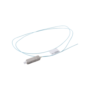 Pigtail de Fibra Óptica SC Simplex, Multimodo OM3 XGLO 50/125, OFNR, Color Aqua, 1 Metro (3.28 Pies)