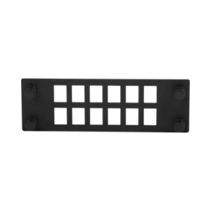 Placa Para 12 Adaptadores de Fibra Óptica, Uso con Gabinetes FPONE3 y FPONE4