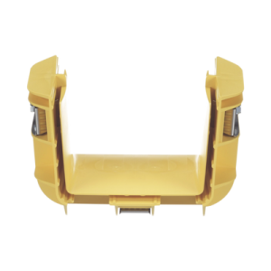 Union Recta "Cople", Para Canaleta FiberRunner™ 4X4, Color Amarillo