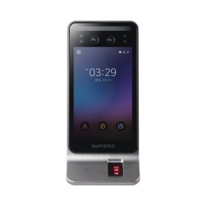 Lector Multi-tecnologia con detector de cubrebocas- Reconocimiento Facial, Huella, Tarjeta Móvil y lector de RFID(125kHz EM & 13.56 Mhz MIFARE) Compatible con BioStar2, Uso para Control de Acceso y Asistencia