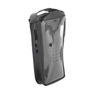 Funda Reforzada de piel con frente transparente para radios TK-2212, TK-2212L, TK-3212 y TK-3212L.
