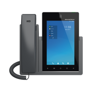Teléfono IP Android 11, 16 líneas SIP con 16 cuentas, pantalla táctil 7", puertos Gigabit, Wi-Fi, Bluetooth, PoE, codec Opus, IPV4/IPV6 con gestión en la nube GDMS