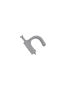TCE LMG-NCC-7mm-Gy - Grapa de pared / Diámetro interno 7 mm / Altura 8.7 mm / Color gris / Bolsa de 50 piezas
