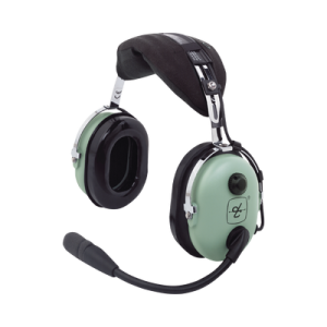 Auriculares de ala fija con atenuación de ruido pasivo para aviación general