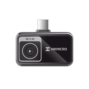 MiniE - Cámara Termográfica para Smartphone / Resolución IR 96 x 96 (9,216 píxeles) / SuperIR / Rango de -20°C a 400°C / Precisión ±2°C o ±2% / Compatible iOS y Android / Paleta Personalizable