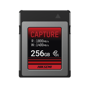 Memoria CFexpress tipo B / Clase 10 de 256 GB / Especializada para Cámaras de Fotografía y Video / 1800 MB/s Lectura / 1400 MB/s Escritura