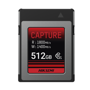 Memoria CFexpress tipo B / Clase 10 de 512 GB / Especializada para Cámaras de Fotografía y Video / 1800 MB/s Lectura / 1700 MB/s Escritura