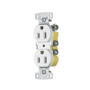 Contacto Duplex 15A 125V/ 2 Polos 3 Hilos/ Nema 5-15R/ Color Blanco.