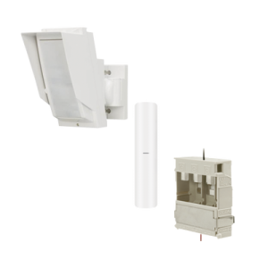 Detector de Movimiento PIR Antimascara Tipo cortina / 100% Exterior / Inalámbrico / Hasta 24 metros / Incluye transmisor DS-PDMC-EG2-WB(B) para paneles AXPRO