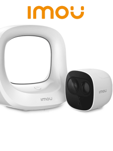 IMOU CELLPROKIT1 - Kit de Cámara 100% Libre de Cables + Estación Base/ Batería Recargable/ 2 Megapíxeles/ Audio Dos Vías/ Detector PIR Integrado/ IR de 10 Metros/ Compatible con Alexa y Asistente de Google/ Almacenamiento en Estación Base/ Wifi/