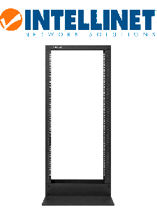 INTELLINET - 715966 - Rack de dos postes, 19" / 22U, Presentación Flatpack (Desarmado), 19", Negro