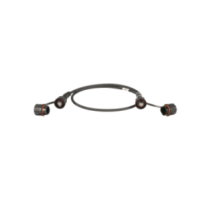 Patch Cord Cat6A IndustrialNet, Blindado S/FTP, Con Plug Industrial y Tapa en Cada Extremo, 1 Metro (3.28 Pies)