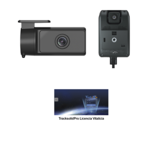 KIT Dashcam con sistema de control ADAS (asistencia de manejo) y Camara de cabina (CI03) / Multiples alarmas /Comunicación dos vías / ideal para flotas vehiculares / Facil instalacio / Incluye licencia vitalicia plataforma TrackSolidPro