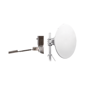 Antena direccional de Alto Rendimiento, 4 ft, Frecuencia de (4.9 a 6.1 GHz), Alto Aislamiento al Ruido, Ganancia de 35 dBi, Soporte de acero inoxidable, polaridad en 90 ° y 45 °, incluye montaje.