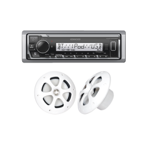 Kit de estéreo con Bluetooth KMR-M332BT | más Par de bocinas KFC-1613MRW