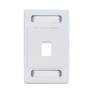 Placa de Pared Keystone de 1 Salida, Color Blanco, para Jacks Keystone Z-MAX y MAX