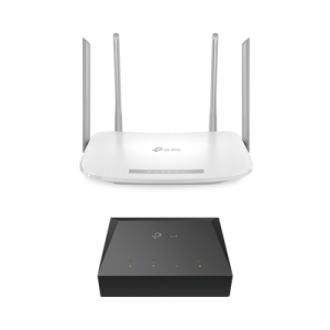 Kit de ONU Gigabit XZ000G3 con Router Router Inalámbrico ISP doble banda AC, Hasta 1167 Mbps, 4 antenas externas omnidireccional, Puertos Gigabit
