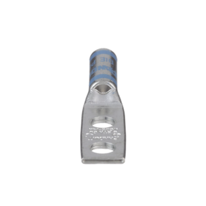 Zapata de compresión LCD6-14A-L para cal. 6 Awg, Doble barreno para tornillo prisionero de 1/4, Espaciado de orificio 16mm, 1 Pz