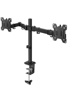 TCE LMG15NB - Soporte de Escritorio para 2 Monitores de 14 a 32" , Carga Máxima 9Kg por brazo , VESA 75x75mm / 100x100mm , Ajuste Inclinación y Rotación