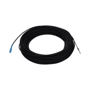 Rollo de Fibra Óptica Drop Redonda G657A2 Monomodo Simplex de 100 Metros (328.08 Pies) con Conectores SC/UPC-SC/UPC para Instalaciones Aéreas, Subterráneas o a la Intemperie