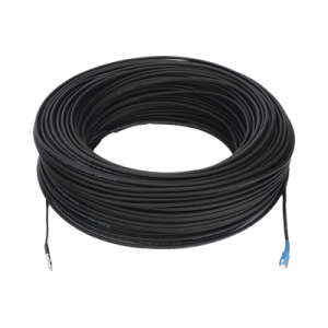 Rollo de Fibra Óptica Drop Redonda G657A2 Monomodo Simplex de 150 Metros (492.13 Pies) con Conectores SC/UPC-SC/UPC para Instalaciones Aéreas, Subterráneas o a la Intemperie