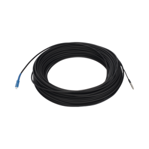 Rollo de Fibra Óptica Drop Redonda G657A2 Monomodo Simplex de 50 Metros (164 Pies) con Conectores SC/UPC-SC/UPC para Instalaciones Aéreas, Subterráneas o a la Intemperie