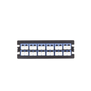 Placa Acopladora para Distribuidor de Fibra Óptica LP-ODF-8024, Incluye 12 Acopladores LC Duplex para Fibra Monomodo