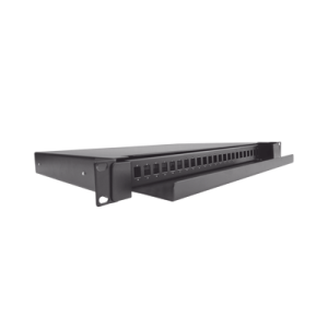 Distribuidor de Fibra Óptica Deslizable, Vacío, 19 Pulgadas (48.26 cm), Acepta 24 Adaptadores LC Duplex o LC Simplex o 24 SC Simplex, 1U