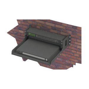 Rack Abierto de Montaje en Pared, de 19in, de 2 Unidades de Rack, con Charola de 460 mm de Profundidad, Se envía el Gabinete Armado.
