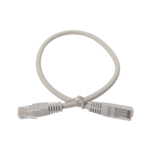 Cable de Parcheo UTP Cruzado Cat6 0.4 Metros (1.31 Pies) - Gris