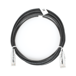 Cable de Parcheo Slim UTP Cat6 - 3 Metros (9.84 Pies) Negro Diámetro Reducido (28 AWG)