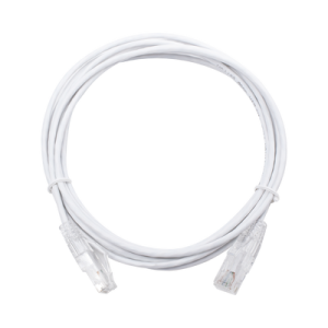 Cable de Parcheo Slim UTP Cat6 - 3 Metros (9.84 Pies) Blanco Diámetro Reducido (28 AWG)