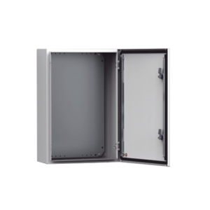 Gabinete de Uso Exterior MAS 600 x 600 x 400 mm NEMA 4/12/13; IP66; IK10 de Acero Dulce 1.5 mm con Platina de Montaje Incluida Color Gris Claro