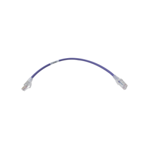 Patch Cord MC6 Modular Cat6 UTP, CM/LS0H, 0.3 Metros (1 Pie), Color Violeta