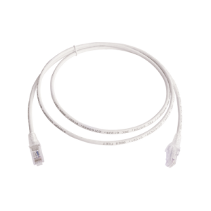 Patch Cord MC6 Modular Cat6 UTP, CM/LS0H, 1.52 Metros (5 Pies), Color Blanco, Versión Bulk (Sin Empaque Individual)