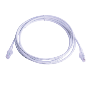 Patch Cord MC6 Modular Cat6 UTP, CM/LS0H, 3.05 Metros (10 Pies), Color Blanco, Versión Bulk (Sin Empaque Individual)