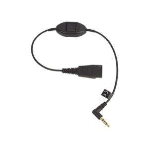 Jabra Cord QD a conector de 3.5 mm con Push-to-Talk para teléfonos celulares smartphones (8800-00-103)