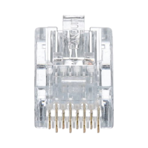 Plug RJ45 Cat5e, Para Cable UTP de Calibres 24-26 AWG, Chapado en Oro de 50 Micras, Paquete de 50 Piezas