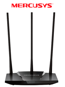 MERCUSYS MW330HP - Router inalámbrico N de alta potencia, velocidad de 300 Mbps en 2.4 GHz, con 1 puerto WAN Fast Ethernet y 3 puertos LAN Fast Ethernet. Ofrece cobertura ampliada de WiFi con 3 antenas de 7 dBi y función de control parental.