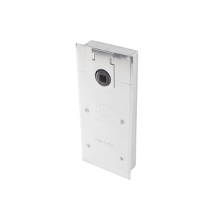 Bisagra de piso, / Cierrapuertas DC450 / Para Puertas de Doble Acción hasta 120 kg / Ángulo de Apertura 130° / Ajuste de Velocidad de Cierre y Latch