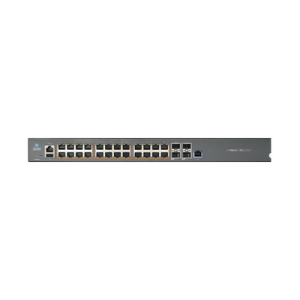Switch cnMatrix EX2028-P capa 3 de 28 puertos (24 PoE Gigabit 802.3af/at, 4 SFP+) administración desde la Nube (MX-EX2028PxA-U)