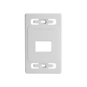 Placa de Pared Modular MAX, de 2 Salidas, Color Blanco, Versión Bulk (Sin Empaque Individual)