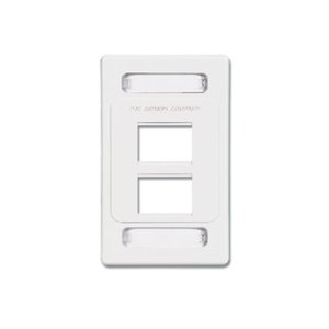 Placa de Pared Modular MAX, de 4 Salidas, Color Blanco